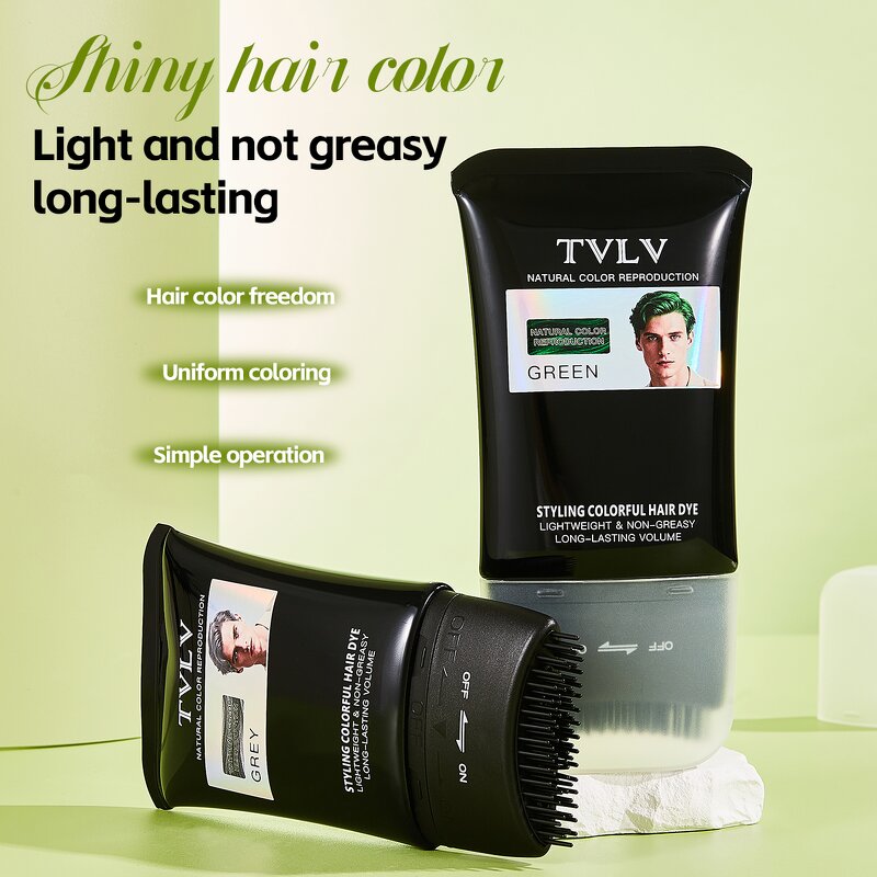 Hair Dye Comb Manufacturer - TVLV 120g Temporary 7 Trendy Colors Washable