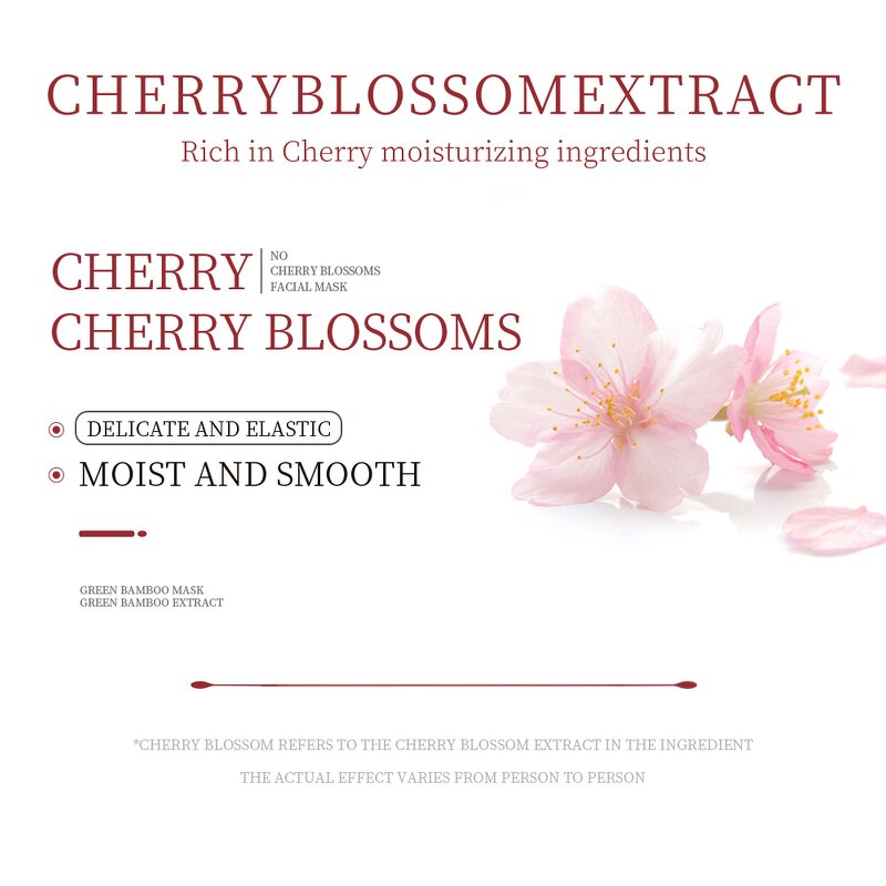 Facial Mask Manufacturer - Plant Series Sakura Delicate Brightening for Woman Skin