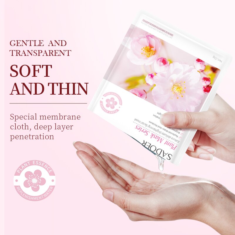 Facial Mask Manufacturer - Plant Series Sakura Delicate Brightening for Woman Skin