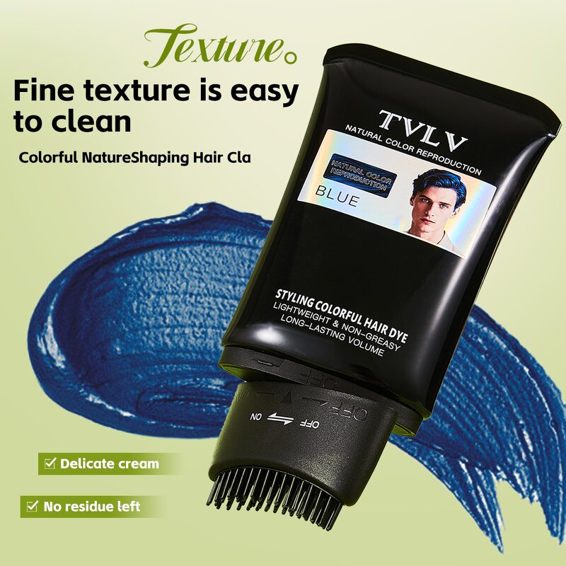 Hair Dye Comb Manufacturer - TVLV 120g Temporary 7 Trendy Colors Washable