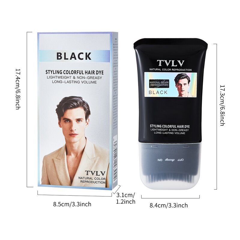 Hair Dye Comb Manufacturer - TVLV 120g Temporary 7 Trendy Colors Washable