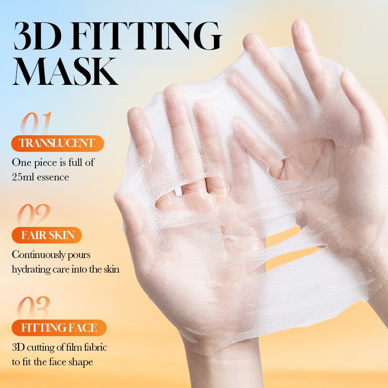 Facial Sheet Mask Manufacturer - with Vitamin C Lemon Extract 25ml & OBM OEM