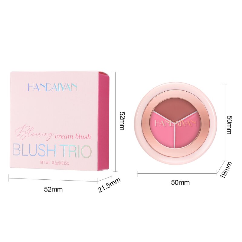 Highlighter Manufacturer - HANDAIYAN Four-color Matte 2 in 1 Blush High-Pigment