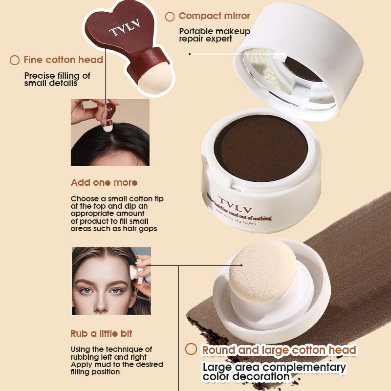Hairline Powder Manufacturer - Private Label Waterproof 3 Color Root Cover Up
