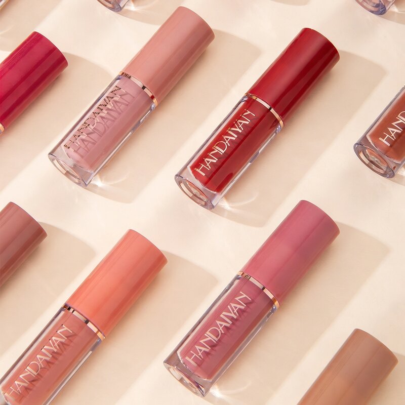 Lip Gloss Gift Set Manufacturer - HANDDAIYAN 12 Colors Matte Shimmer Waterproof