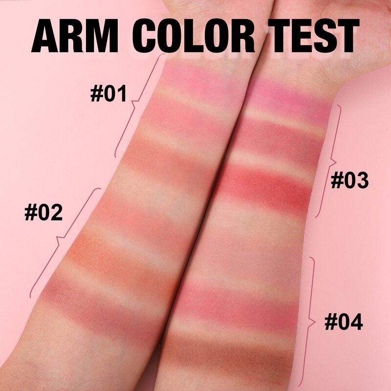 Highlighter Manufacturer - HANDAIYAN Four-color Matte 2 in 1 Blush High-Pigment