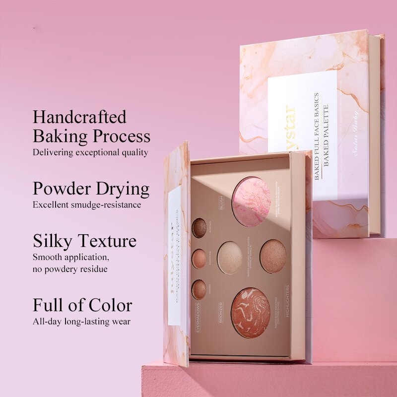 Makeup Palette Manufacturer - Marble Pattern Eyeshadow Highlight Bronzer Blush
