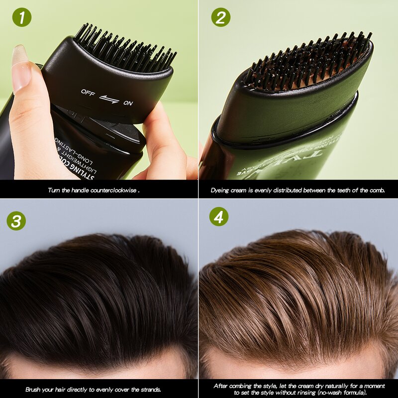 Hair Dye Comb Manufacturer - TVLV 120g Temporary 7 Trendy Colors Washable