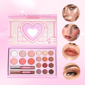 Makeup Palette Set Manufacturer - All-in-One 20 Color Lip Gloss Blusher Highlight