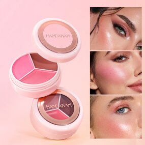 Highlighter Manufacturer - HANDAIYAN Four-color Matte 2 in 1 Blush High-Pigment