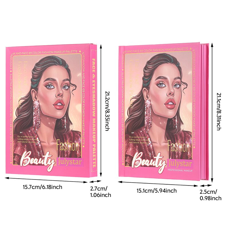 Eyeshadow Palette Manufacturer - Wholesale 4 Layer Book Style with Blush Contour
