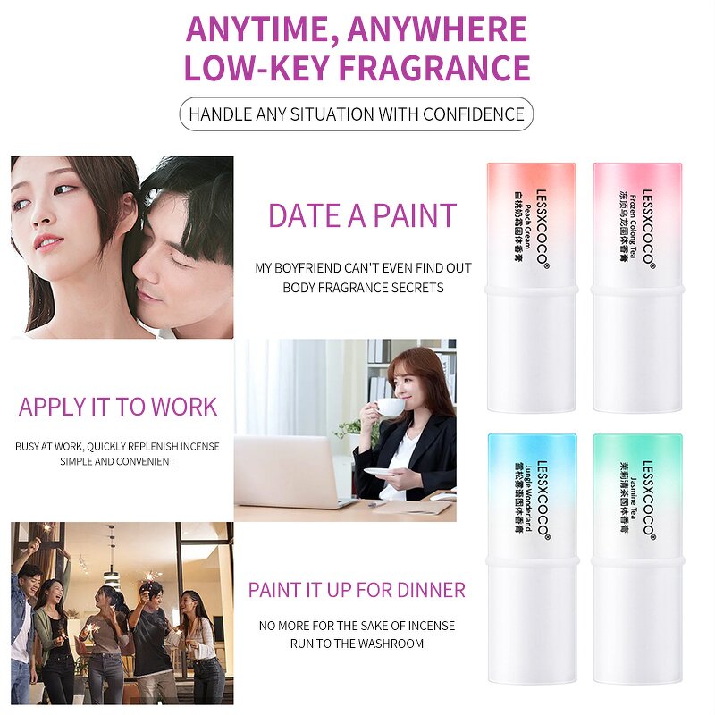 Solid Perfume Manufacturer - LESSXCOCO Private Label Deodorant Pocket Stick OEM