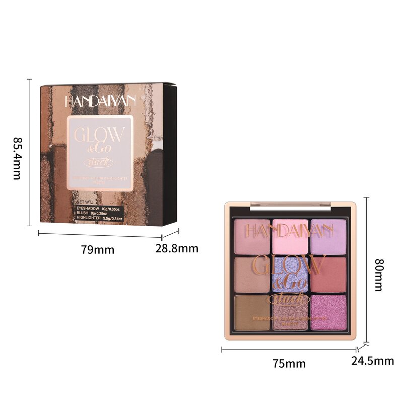 Eyeshadow Palette Manufacturer - 3-Layer 3-in-1 Highlight Blush Combo & Private Label