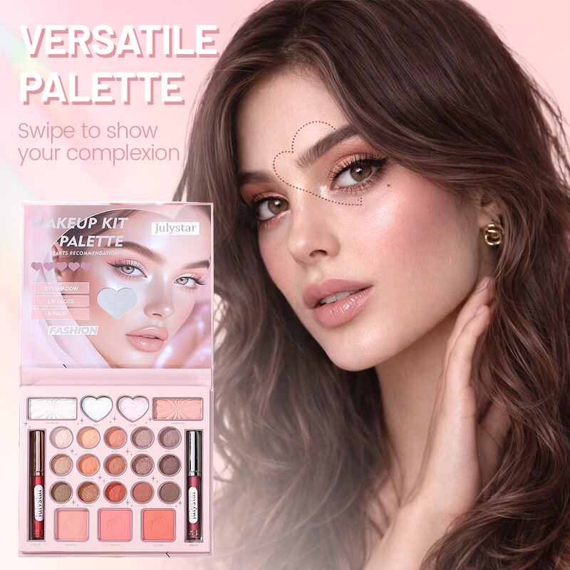 Makeup Palette Manufacturer - Wholesale 24 Color 4-in-1 Blush Highlighter Eyeshadow