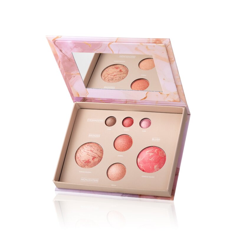 Makeup Palette Manufacturer - Marble Pattern Eyeshadow Highlight Bronzer Blush