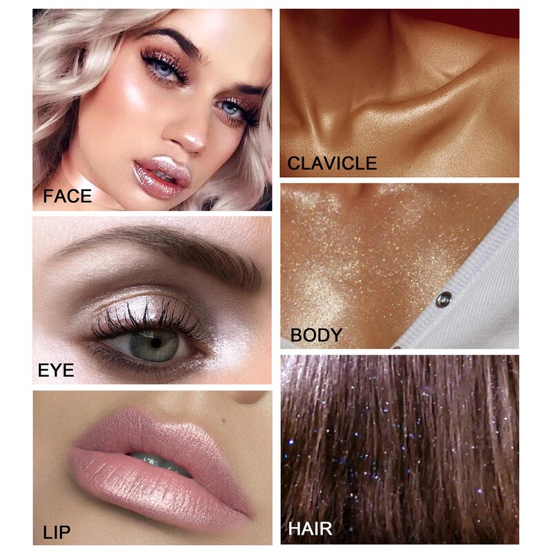 Highlighter Powder Manufacturer - Fairy Glitter Shimmer Mineral 3D Contouring Loose