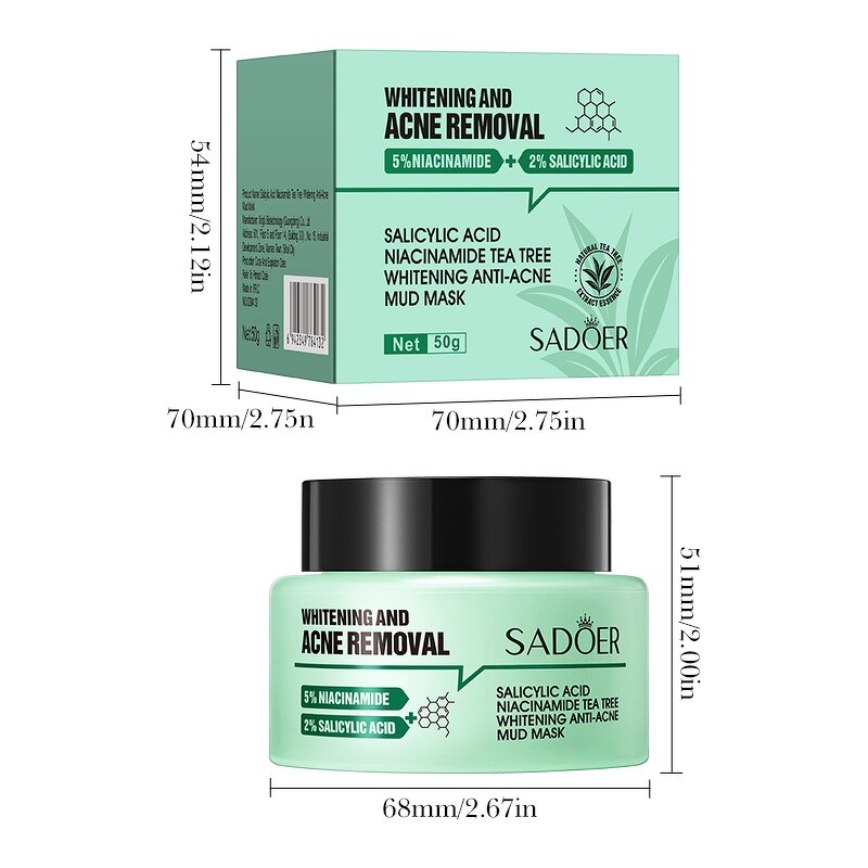 Nud Mask Manufacturer - Salicylic Acid Niacinamide Tea Tree Whitening Anti-acne