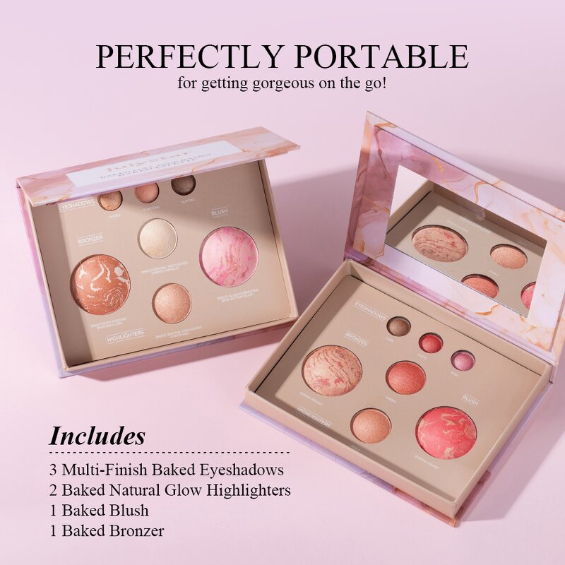 Makeup Palette Manufacturer - Marble Pattern Eyeshadow Highlight Bronzer Blush
