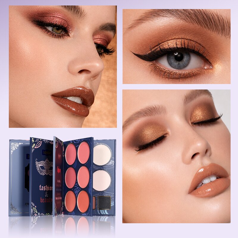 Eyeshadow Palette Manufacturer - Pearlescent Matte Earth Tone 4 Layer Makeup Book