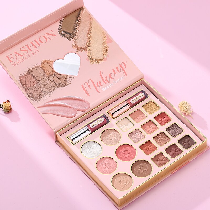 Face Makeup Palette Manufacturer - Eyeshadow Blush Highlighter Contour Matte Lip Set