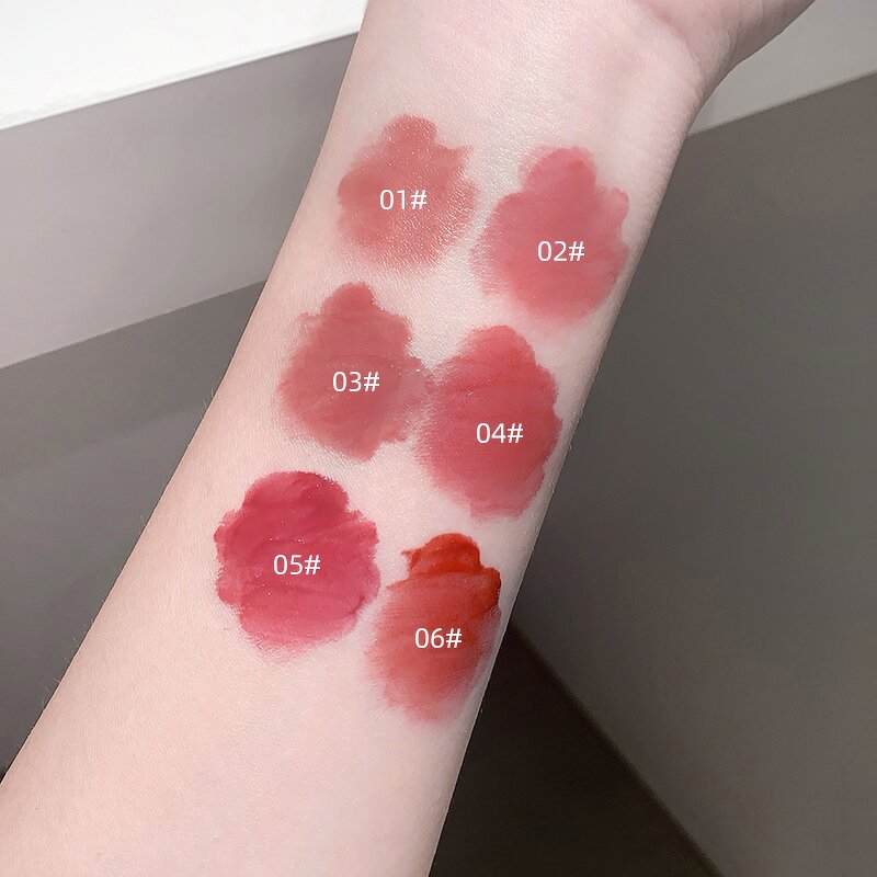 Lip Glaze Manufacturer - Private Label Waterproof Vegan Water Glossy 6 Color