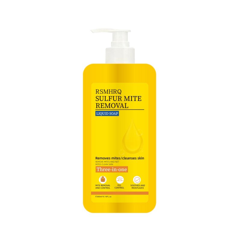Shower Gel Manufacturer - Antibacterial Sulfur Mite Removal 3 in 1 Exfoliating