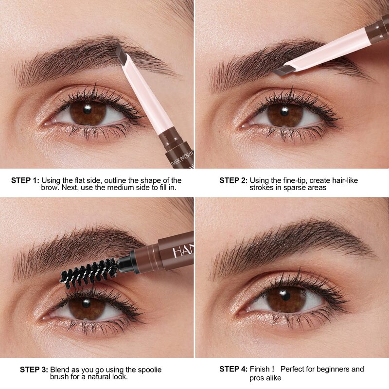 Eyebrow Pencil Manufacturer - Waterproof Double-ended with Brush & OEM Custom