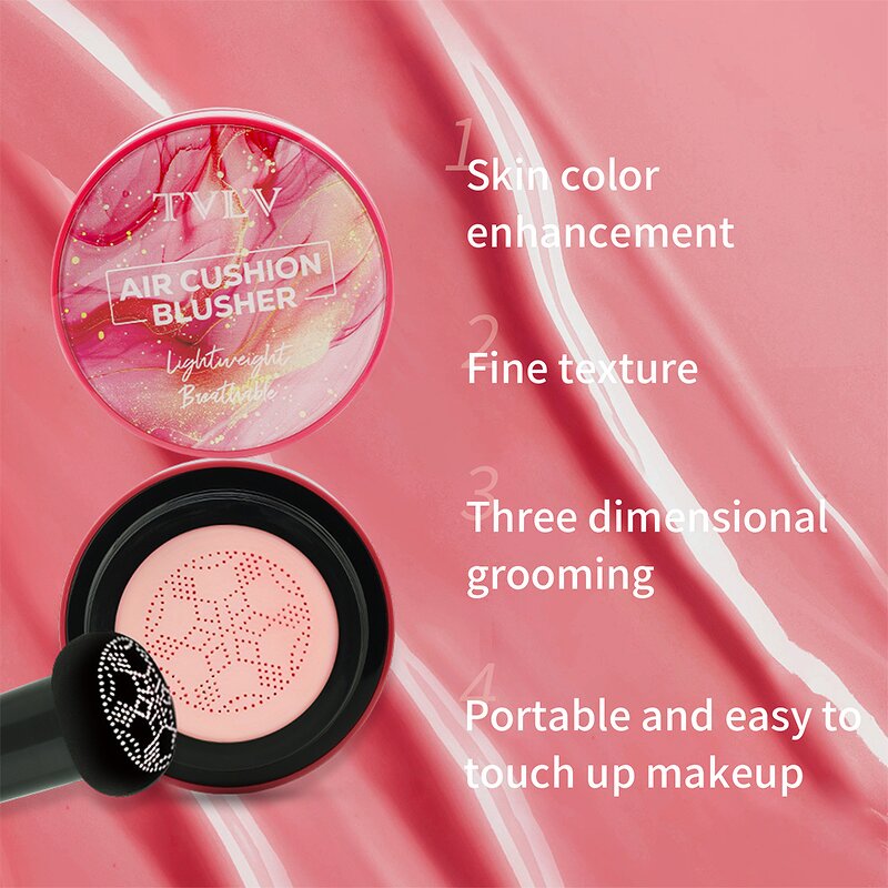 Liquid Blusher Manufacturer - 4 Color Mushroom Air Cushion Matte with Brush Head