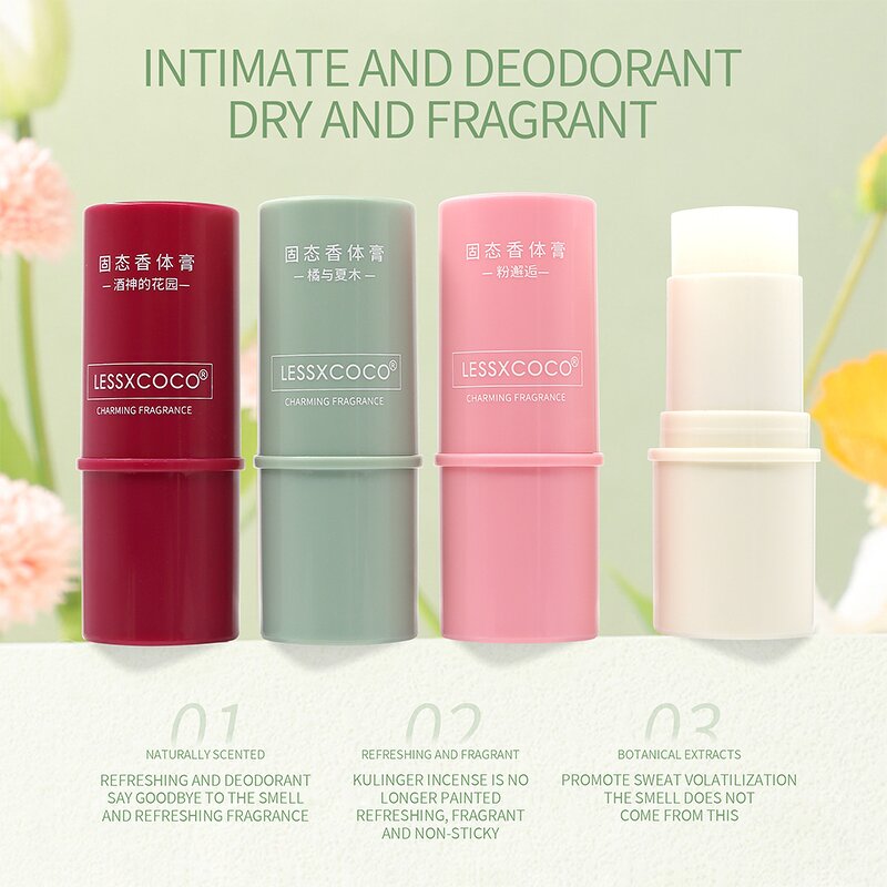 Solid Perfume Kit Manufacturer - Custom Vegan 4 Smell Portable Fresh Long Lasting