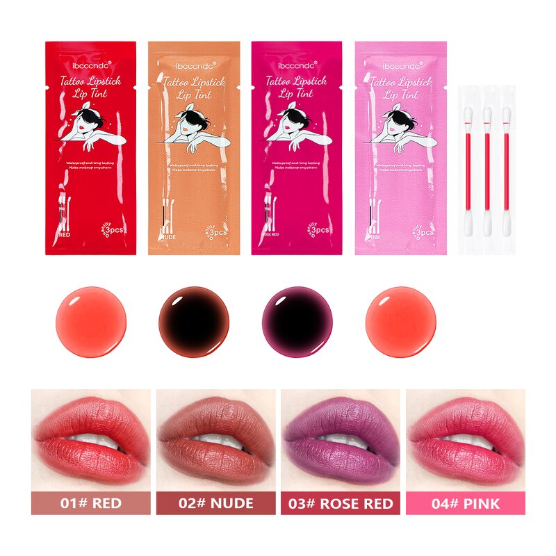 Lip Gloss Manufacturer - Private Label 4 Color Waterproof Vegan Velvet Matte Portable