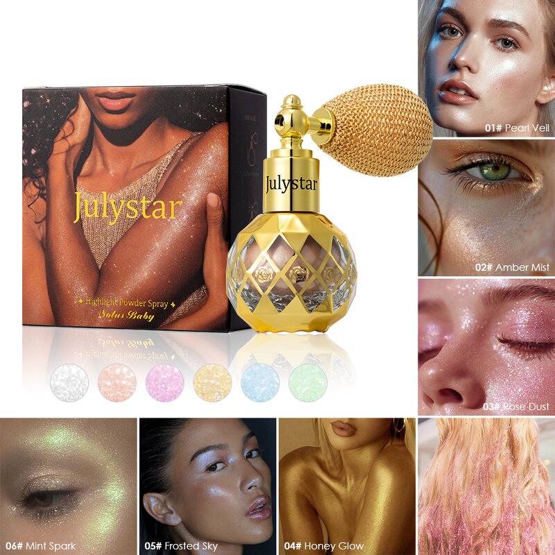 Highlighter Powder Spray Manufacturer - Wholesale Mineral Fine Shimmer Body Glitter