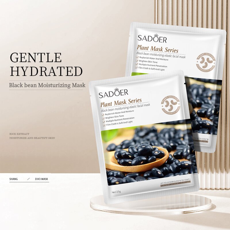 Face Mask Sheet Manufacturer - Customizable Private Label Allantoin Black Bean Hydration