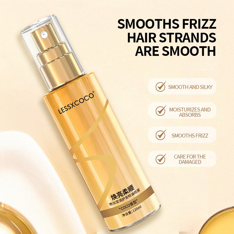 Hair Essential Oil Spray Manufacturer - for Curly Frizzy Dry Repair Long-lasting