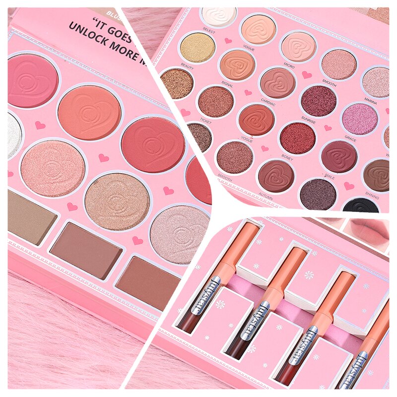 Makeup Palette Manufacturer - Matte Glitter 3 Layer Book Blush Highlighter Eyeshadow