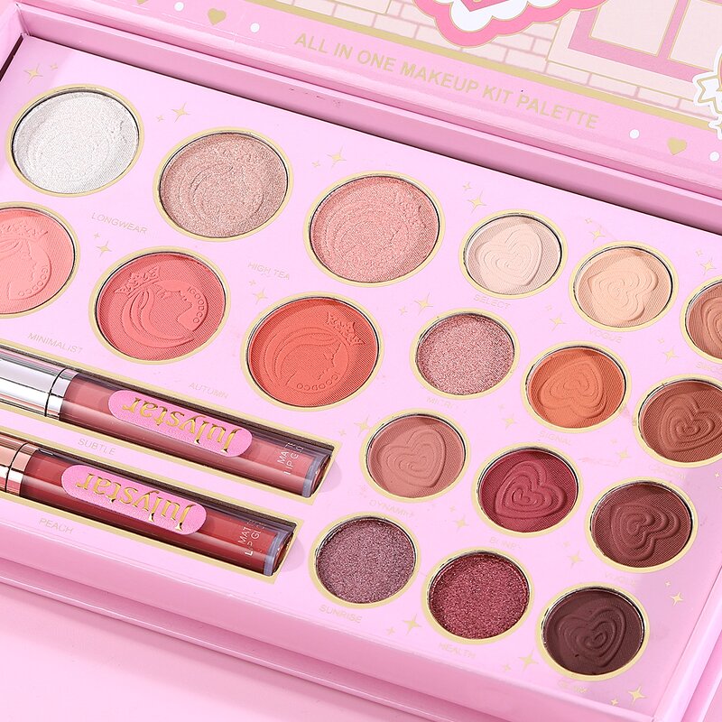 Makeup Palette Set Manufacturer - All-in-One 20 Color Lip Gloss Blusher Highlight