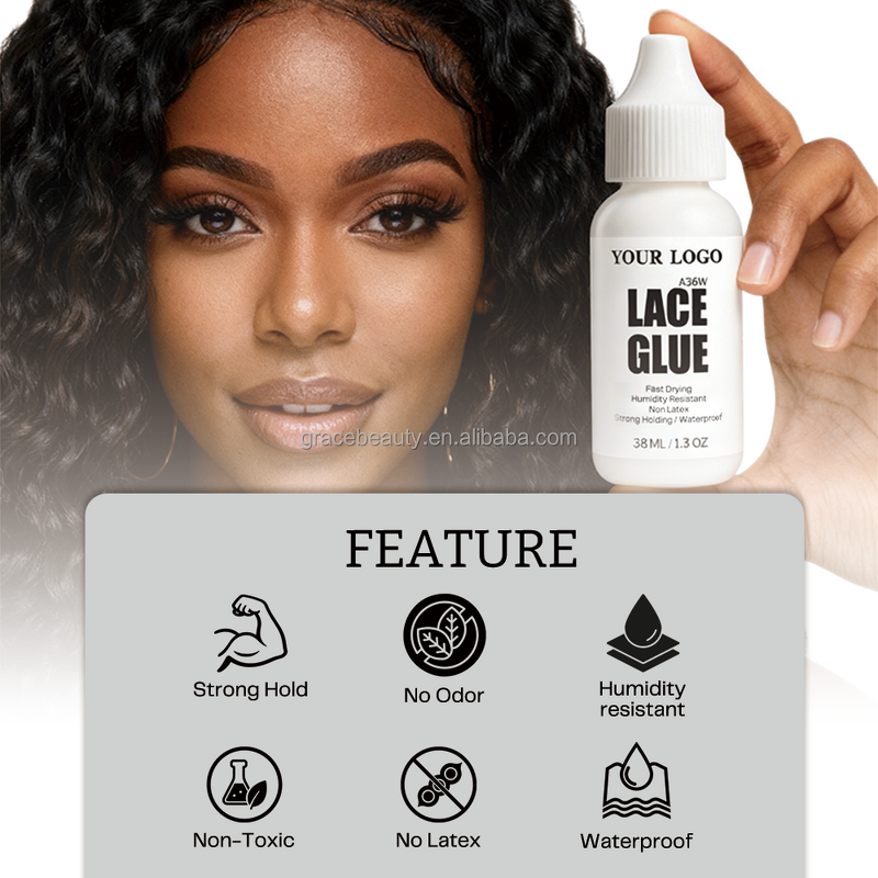 Natural Wig Glue - Manufacturer - Secure 2-3 Weeks Hold Sweatproof Waterproof Wig Adhesive