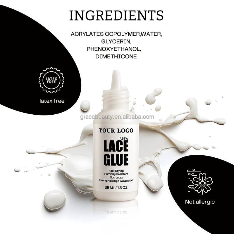 Natural Wig Glue - Manufacturer - Secure 2-3 Weeks Hold Sweatproof Waterproof Wig Adhesive