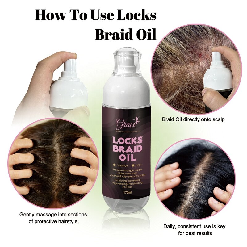 Hair Styling Kit - Manufacturer - Custom Logo Lock Twist Gel Braid Oil Extreme Hold Spray Foam