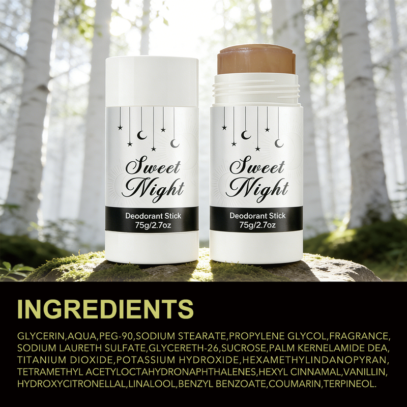 Body Fragrance Deodorant Balm - Manufacturer - Custom 75g Fruity Jasmine Floral Odor Control Stick