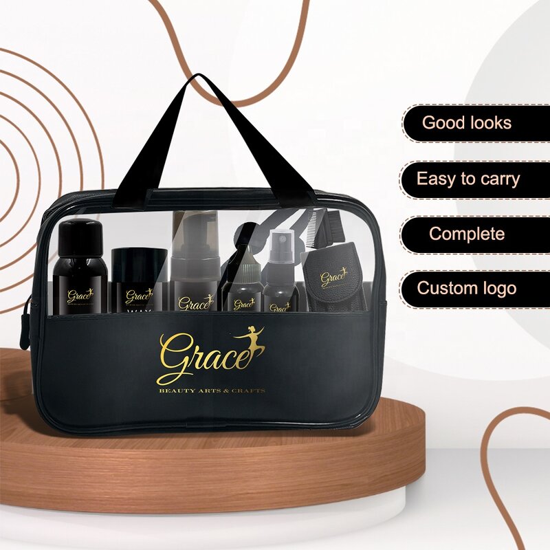 Lace Wig Install Kit - Manufacturer - Private Label Glue Remover Wax Stick Mousse Melting Spray Travel Bag