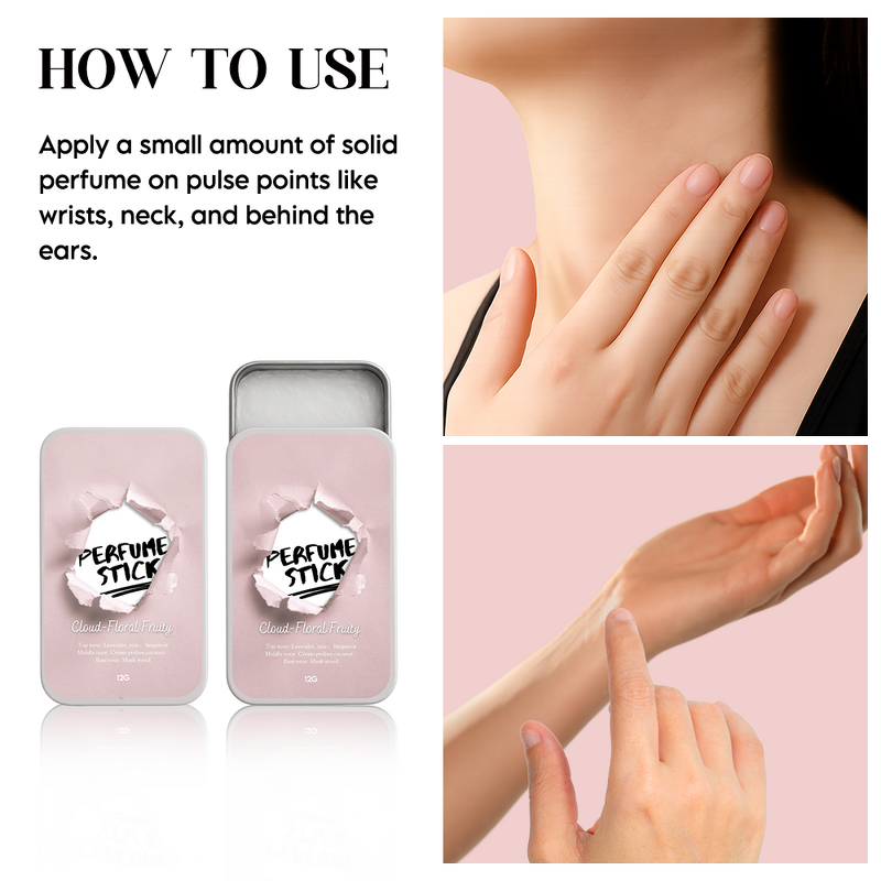 Solid Perfume Balm - Manufacturer - Private Label Vegan Fruity Floral Original Aroma Long Lasting