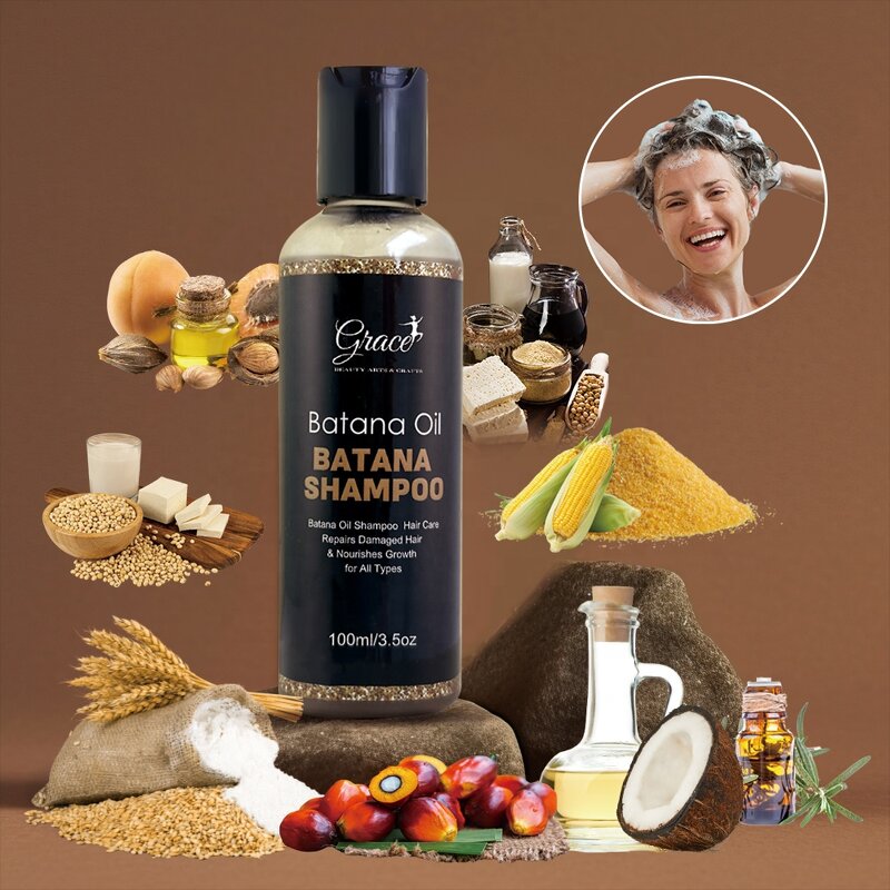 Batana Hair Care Kit - Manufacturer - Private Label Anti Hair Loss Shampoo Conditioner Spray Oil Butter