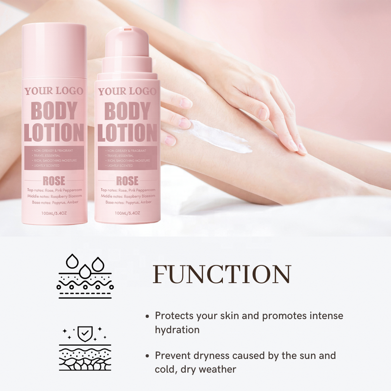 Rose Perfumed Body Lotion - Manufacturer - Private Label 100ml Long Lasting Refreshing Nourishing