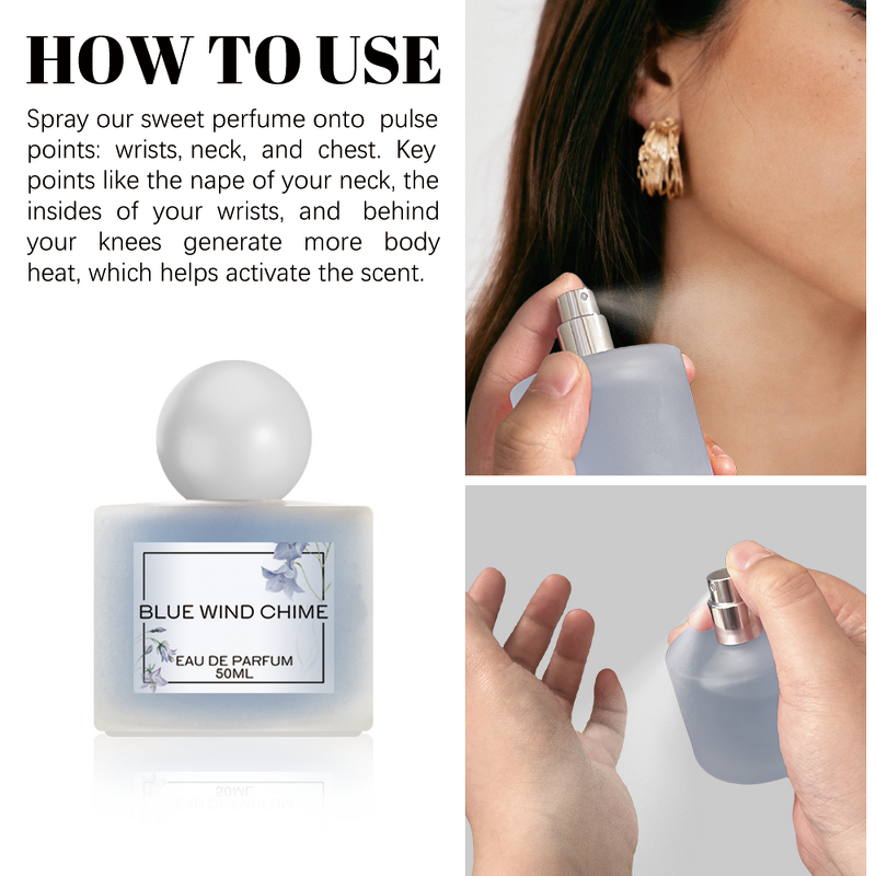 Women's Eau De Parfum Spray - Manufacturer - Custom Logo 50ml Bluebell Jasmine Rose Musk Floral