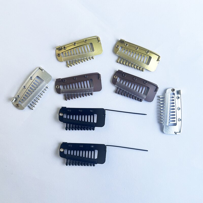 Steel Wig Clip - Manufacturer - Wholesale 10 Teeth Blunt Pointed Cuspidal Needle Hair Pins With Combs