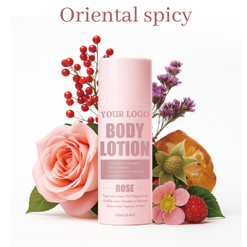 Rose Perfumed Body Lotion - Manufacturer - Wholesale Custom 100ml Rose Aroma Nourishing Moisturizing