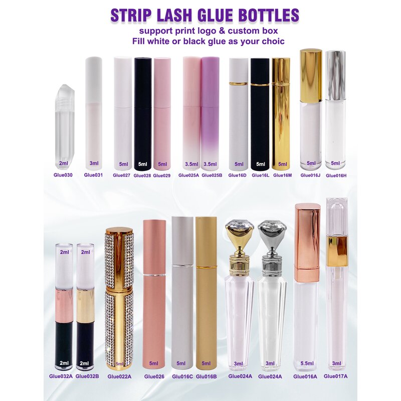 Pink Eyelash Adhesive - Manufacturer - Private Label Latex Free Vegan Waterproof Ultra Strong Hold