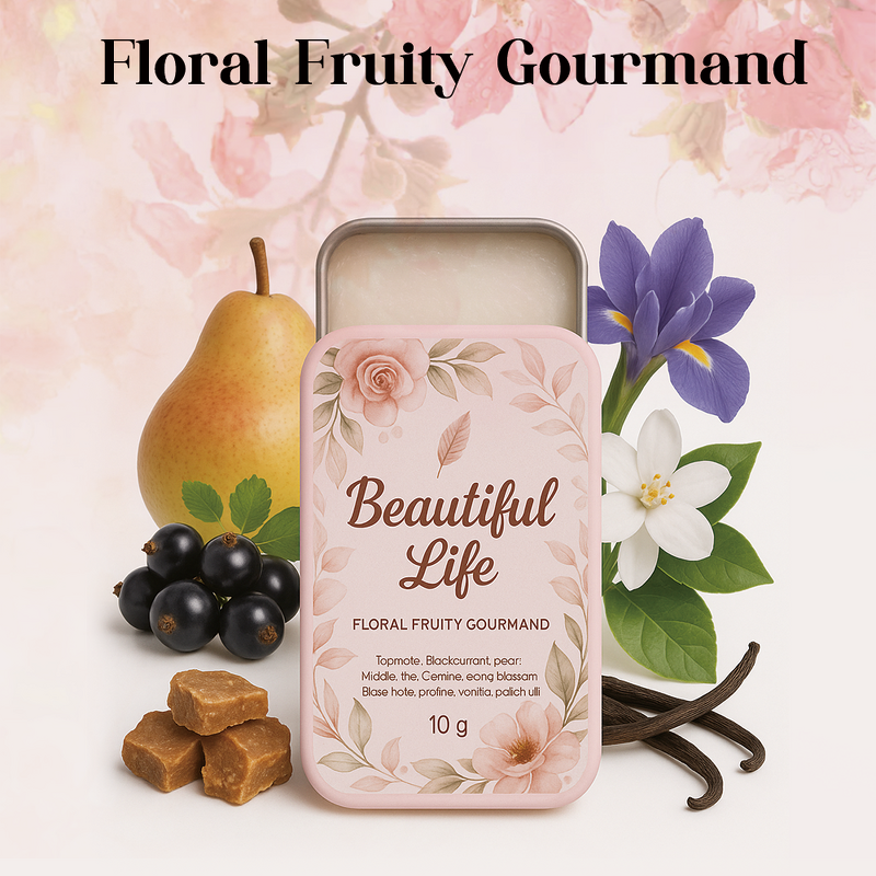 Solid Perfume Balm - Manufacturer - Custom Long Lasting Blackcurrant Pear Iris Jasmine Vanilla Sweet