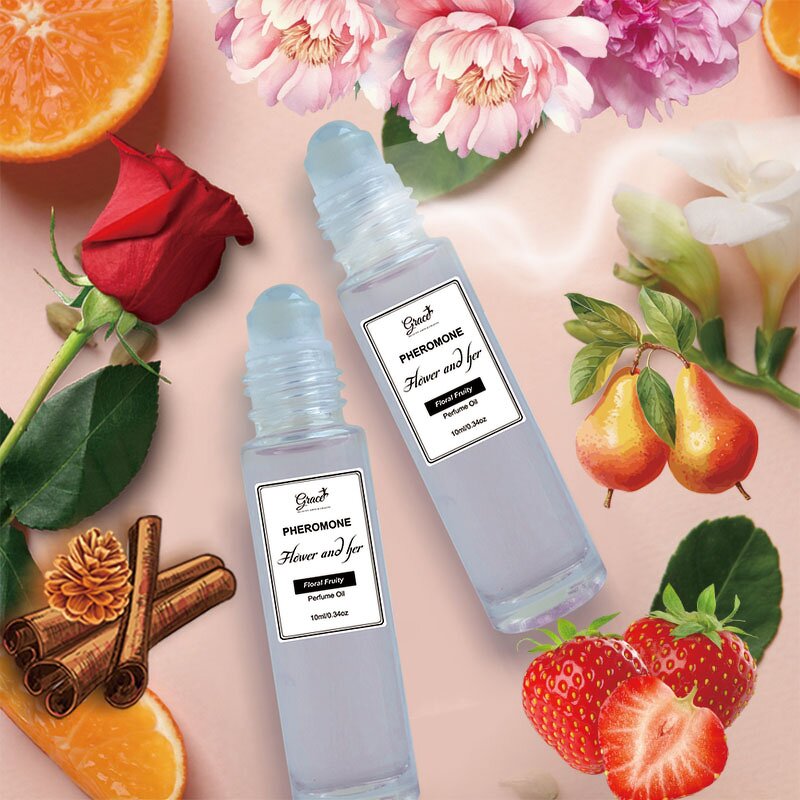 Roll-on Pheromone Perfume Oil - Manufacturer - Custom Non-alcholic Pear Strawberry Black Currant Peony