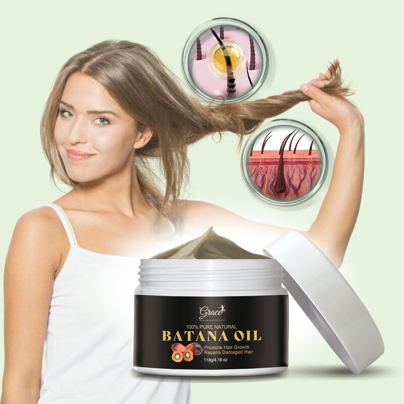 Batana Butter Oil - Manufacturer - Natural Nourishes Damaged Hair Growth Prevents Loss Conditions